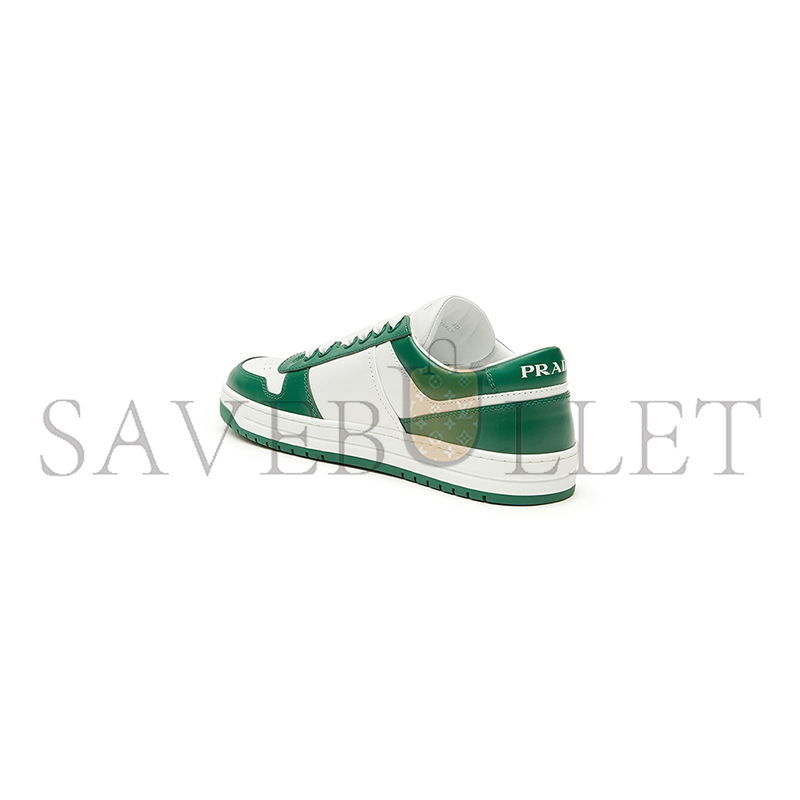 PRADA TWO-TONE LEATHER DOWNTOWN SNEAKERS F0A8Z